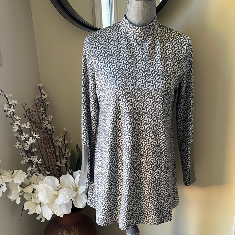 Tyler Boe Gray Long Sleeve Tunic Dress. Size XS